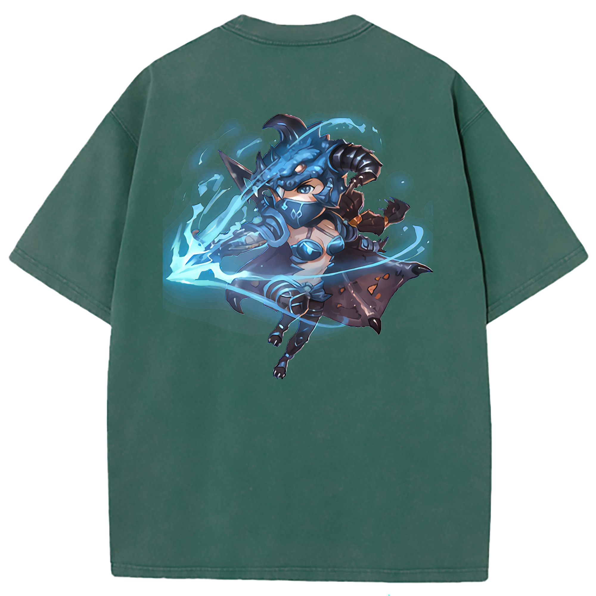 （画像用） リーグ・オブ・レジェンド League of Legends LOL 綿100% ヴィンテージ風 半袖Tシャツ（背面プリント）